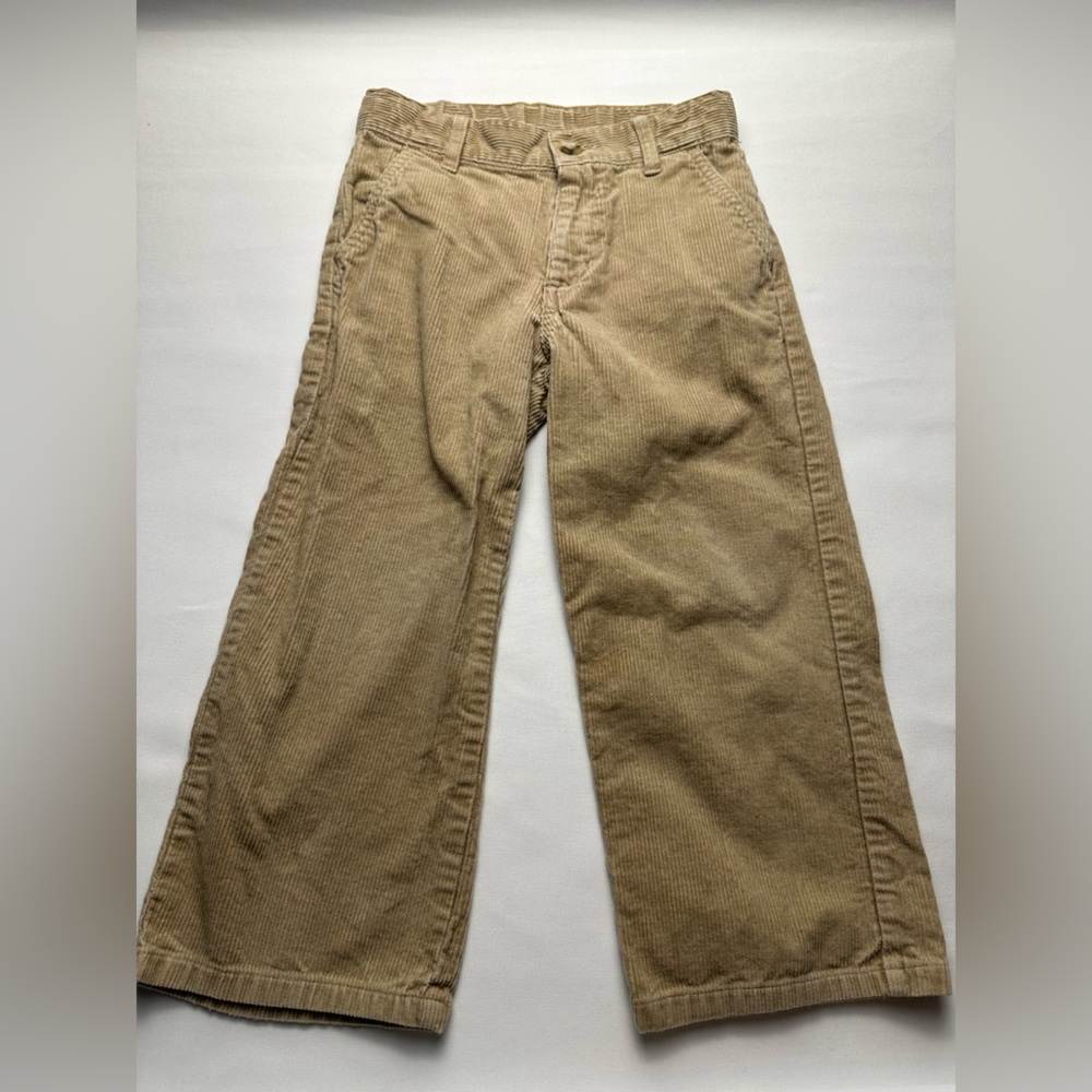Janie and Jack tan corduroy Kids size 4 pants. No stretch.